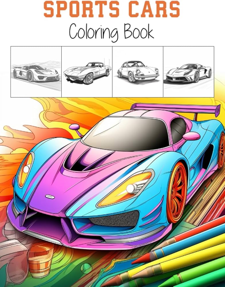 Ultimate Collection of Sports Car Coloring Pages for Kids and Car Lovers
