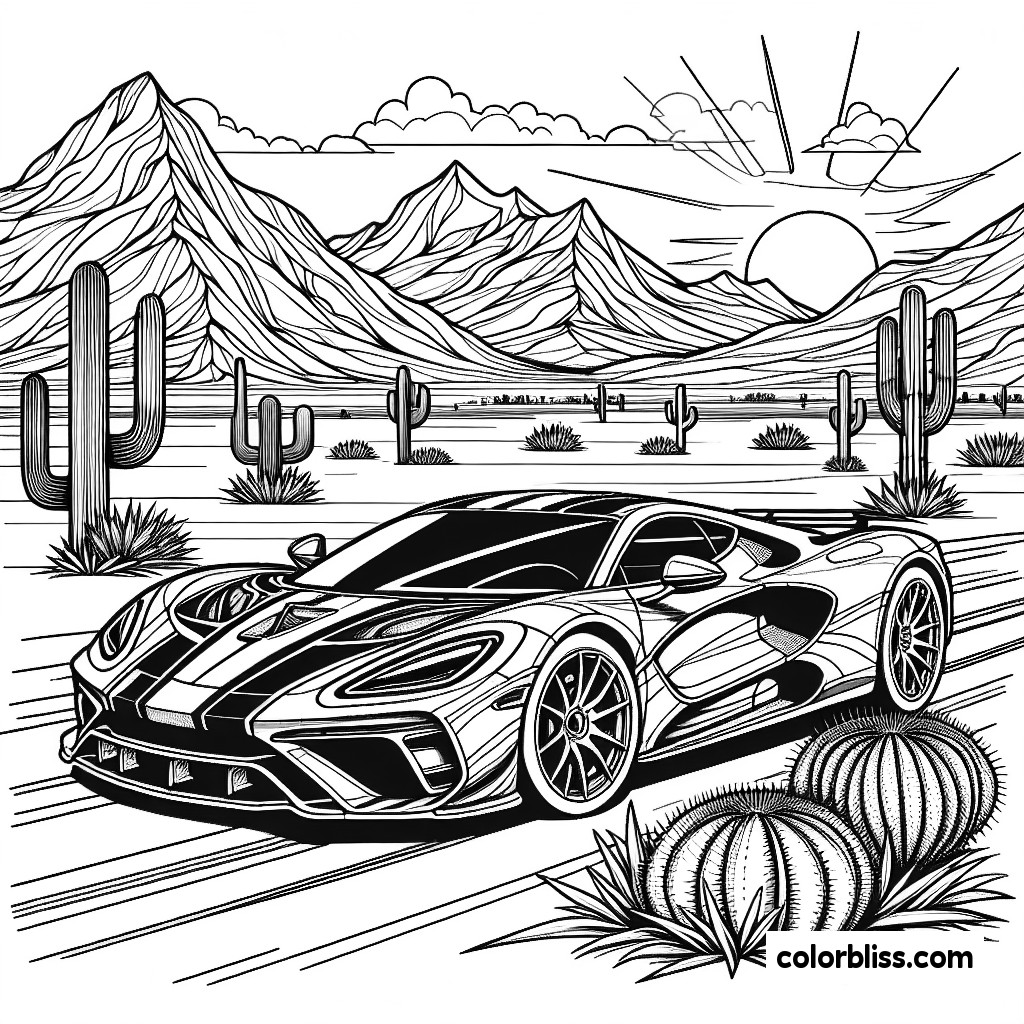 Ultimate Collection of Sports Car Coloring Pages for Kids and Car Lovers