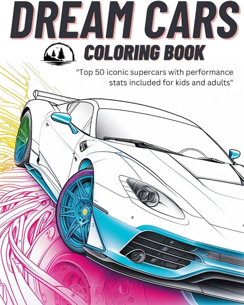 Discover Fun & Relaxing Sports Car Coloring Pictures for Creativity