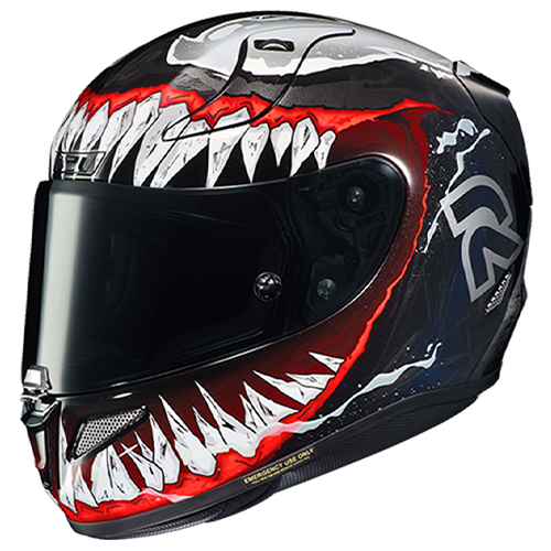 HJC RPHA 11 Marvel Venom Motorcycle Helmet: Superior Aerodynamic Design for Bikers