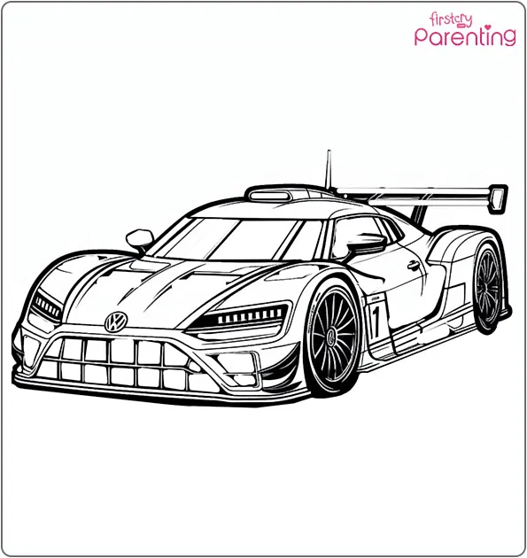 Exciting Sports Car Coloring Pages to Fuel Creativity