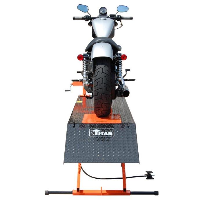 Titan Motorcycle ATV Lift Table: Heavy-Duty Air Powered Lifting Solution