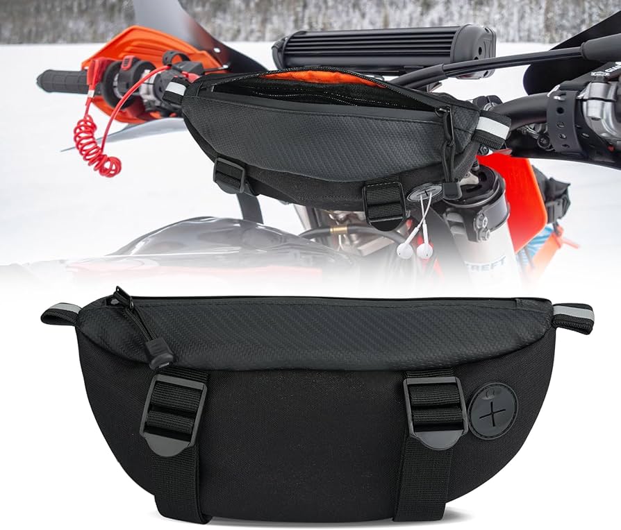 Universal Waterproof Motorcycle Handlebar Bag for Easy Access