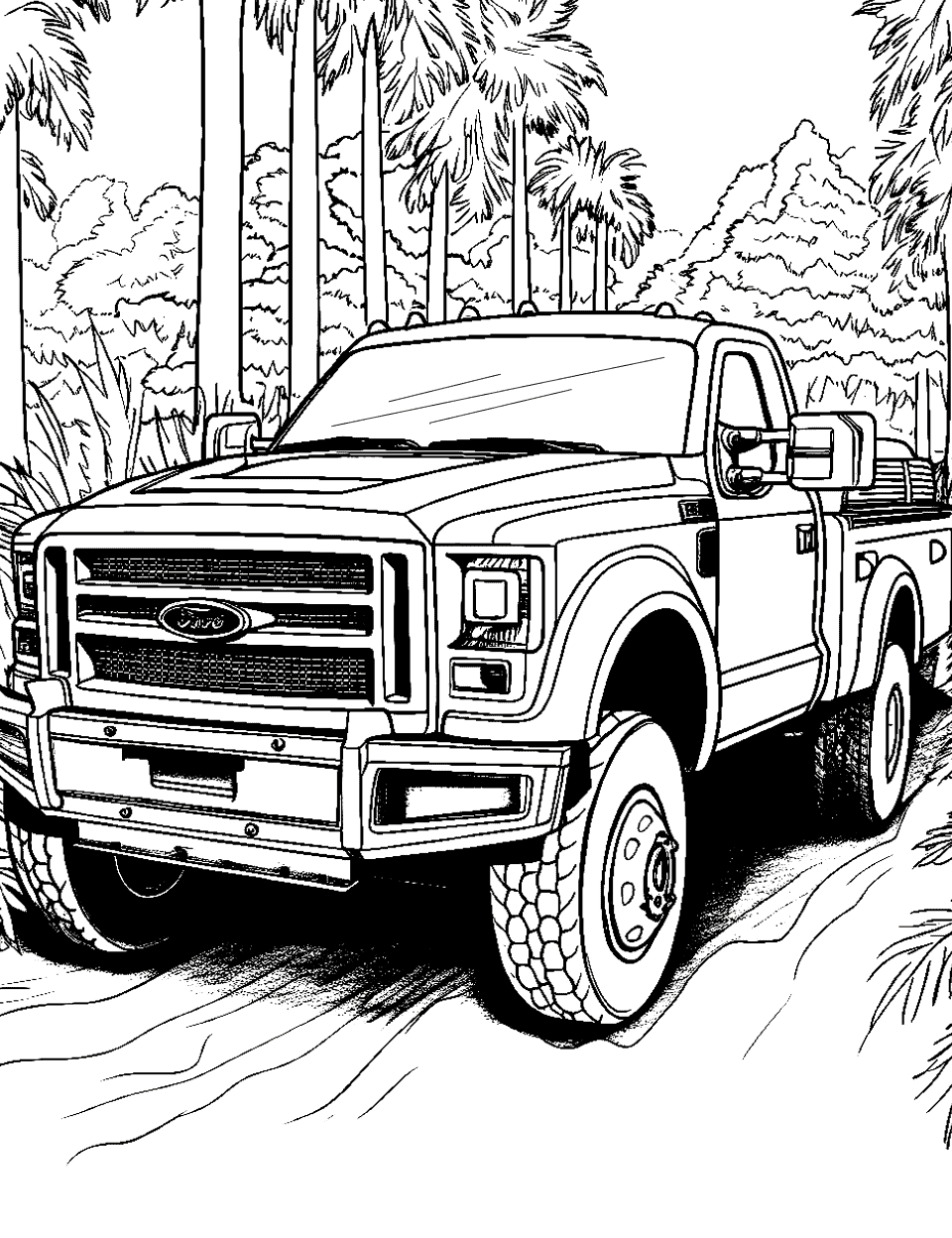 Free Pickup Truck Coloring Pages for Kids – Printable and Fun