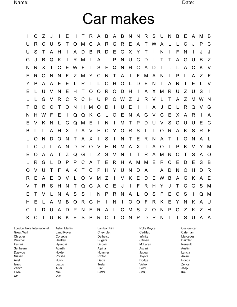 Solve the Ultimate British Sports Cars Crossword Challenge