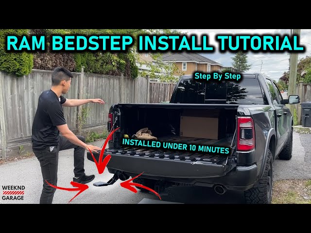Pickup truck tailgate step installation guide: a step-by-step tutorial for beginners.