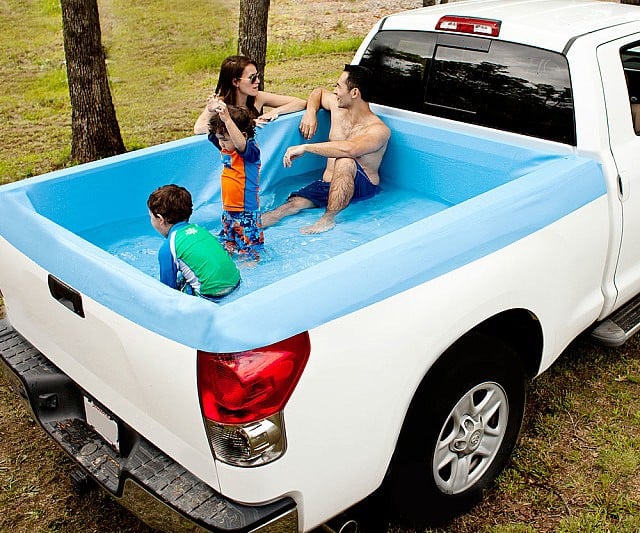 Pickup Truck Pool Setup - What You Need to Create a Pool in Your Truck Bed