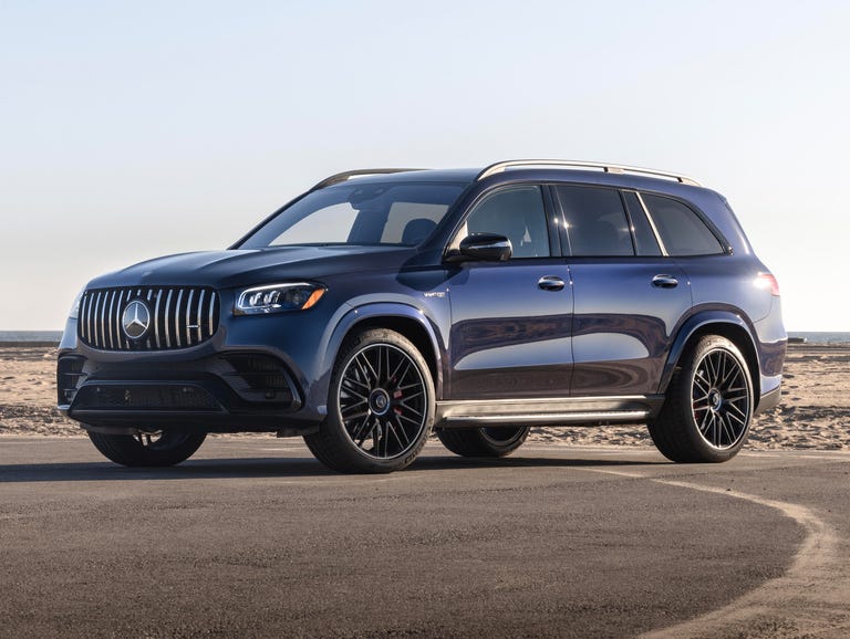 What is the largest Mercedes SUV and what are the engine options and performance specs?