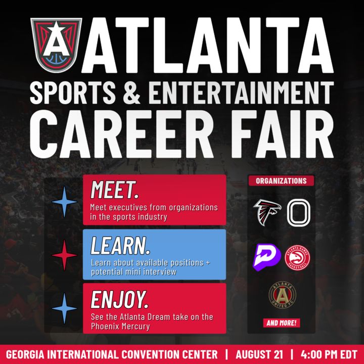 Jobs at Atlanta Sports and Entertainment Career Fair: Learn more here!