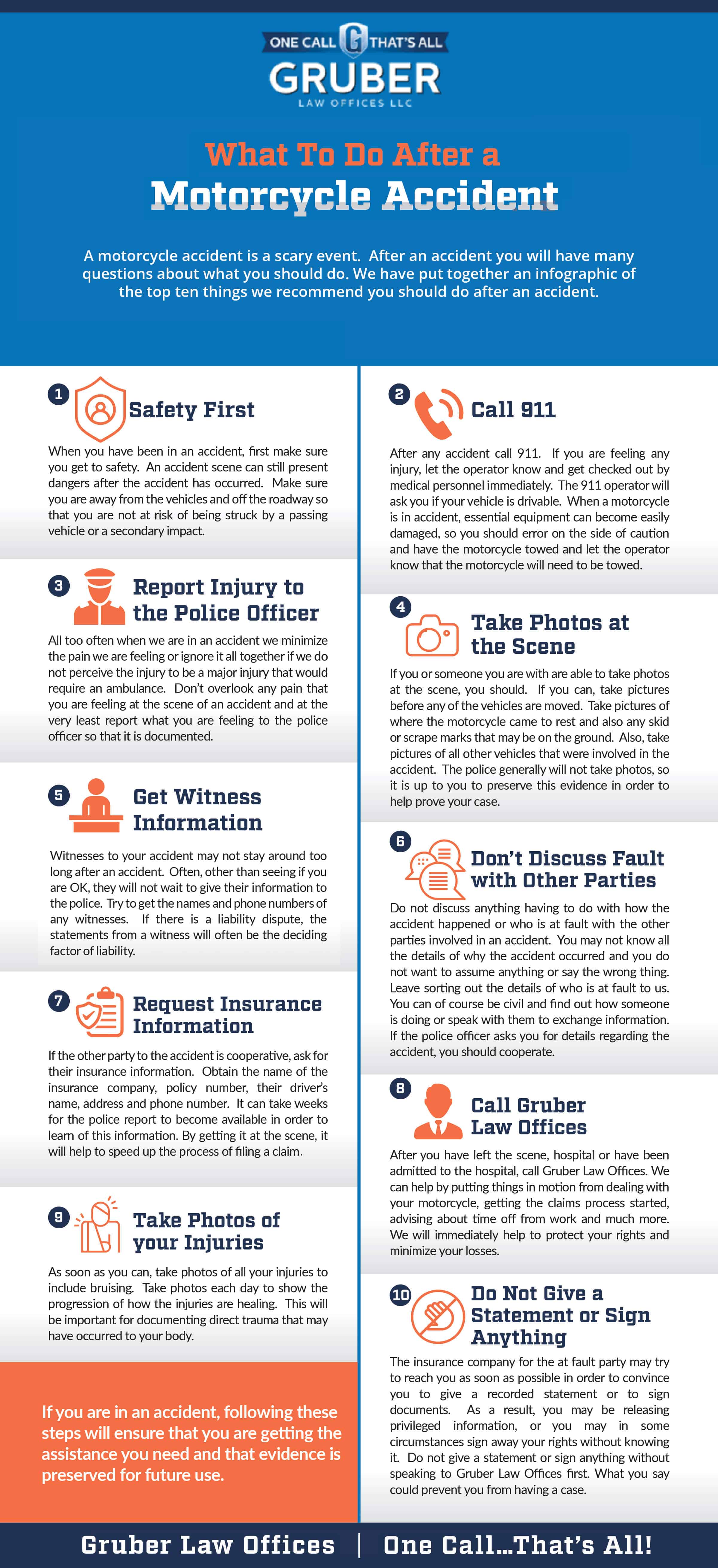 Motorcycle Crash Terms: What to Say After a Fall
