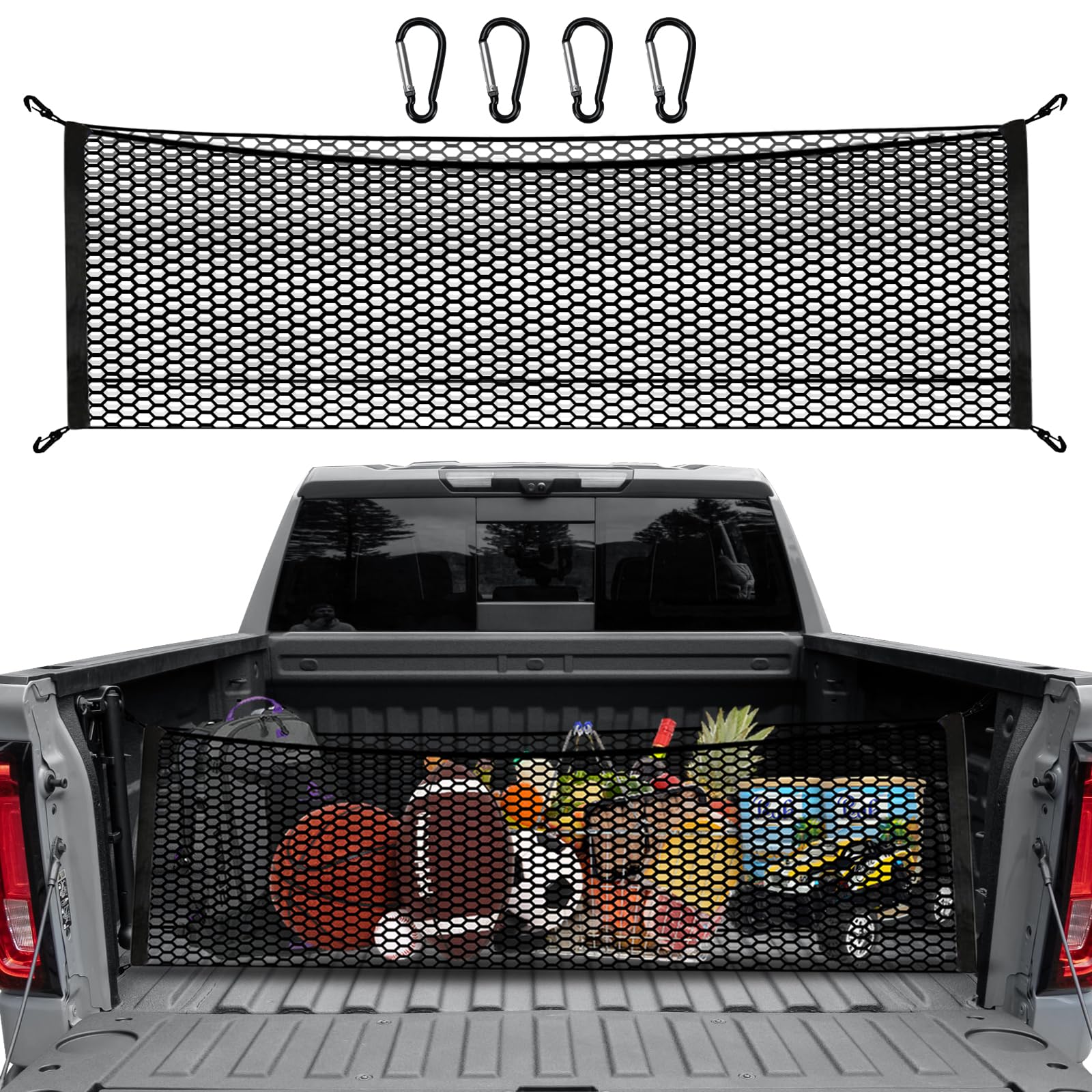 Pickup Truck Bed Cargo Net: Keep Your Stuff Safe & Secure!